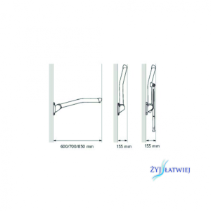 Poręcz ułatwiająca korzystanie z toalety